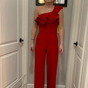 Gianni Bini Red Jumpsuit. NWT Size 0